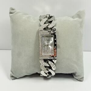 Guess Starlit Crystal Chain Stones Women’s Watch GW0298L1